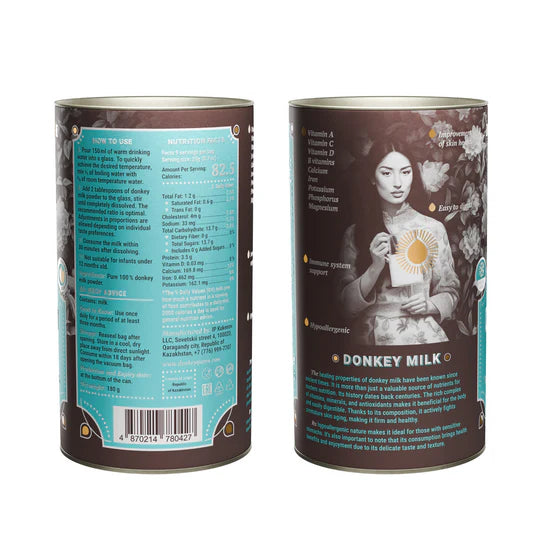 Donkey Queen Premium Donkey Milk Powder - Hypoallergenic, Skin-Friendly, and Nutrient-Dense