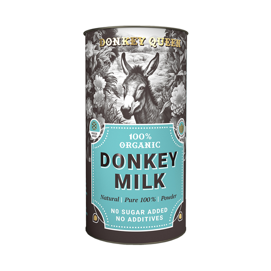 Donkey Queen Premium Donkey Milk Powder - Hypoallergenic, Skin-Friendly, and Nutrient-Dense