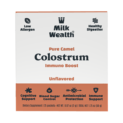 Milk Wealth® 100% Pure Camel Colostrum for Immune Support