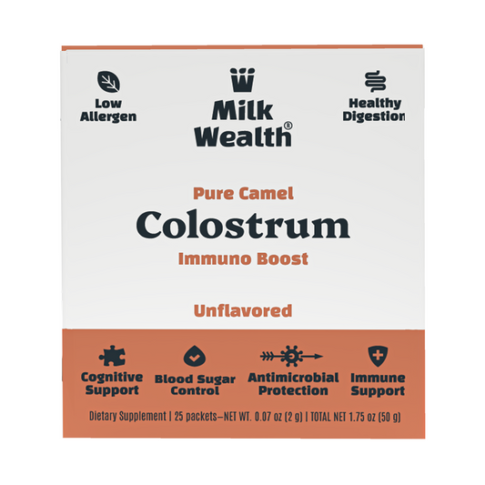 Milk Wealth® 100% Pure Camel Colostrum for Immune Support