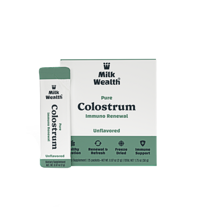 Milk Wealth® Premium Bovine Colostrum for Digestive and Immune Support